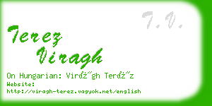 terez viragh business card
